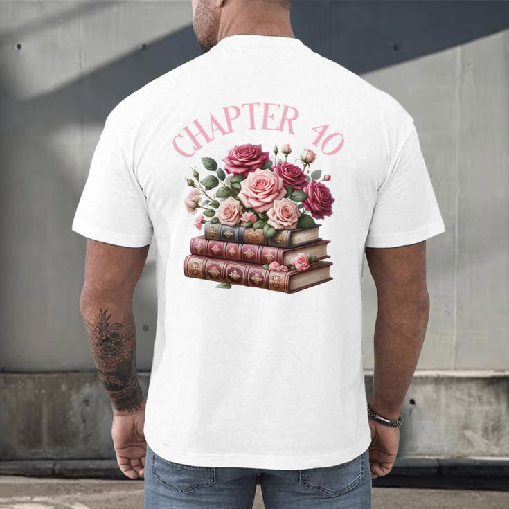 40th Birthday Chapter 40 Birthday Shirt Women Book Lover Men's Back Print T-Shirt 40th Birthday Chapter 40 Birthday Shirt Women Book Lover Men's Back Print T-Shirt
