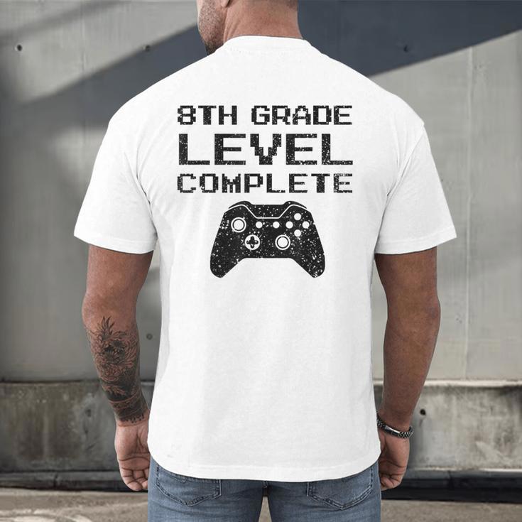 8th Grade Level CompleteShirt Graduation Men's Back Print T-Shirt