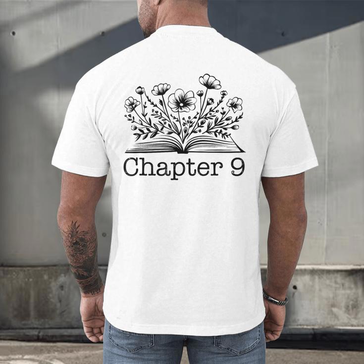 9th Birthday Chapter 9 Reading Book Lover 9 Year Old Men's Back Print T-Shirt 9th Birthday Chapter 9 Reading Book Lover 9 Year Old Men's Back Print T-Shirt