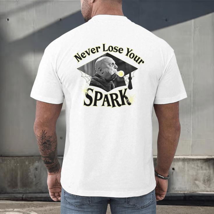 The Addams Family TV Series – Uncle Fester Graduation Spark Premium Men's Back Print T-Shirt