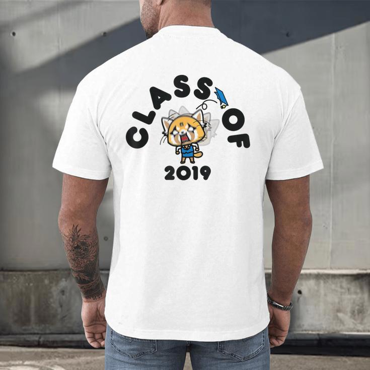 Aggretsuko Class Of 2019 Graduation Seniors Graduate Men's Back Print T-Shirt
