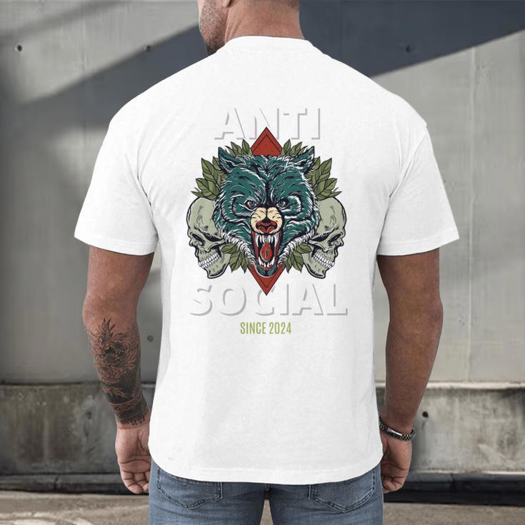 Antisocial Introvert I Like Being Alone Men's Back Print T-Shirt Antisocial Introvert I Like Being Alone Men's Back Print T-Shirt
