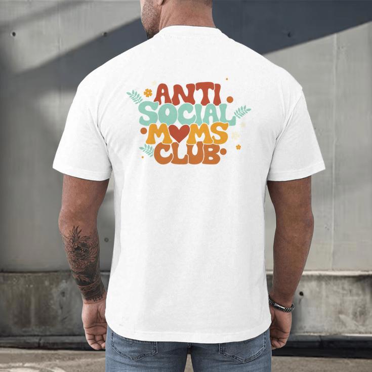Antisocial Moms Club Introvert Mom Mothers Introverted Retro Men's Back Print T-Shirt Antisocial Moms Club Introvert Mom Mothers Introverted Retro Men's Back Print T-Shirt