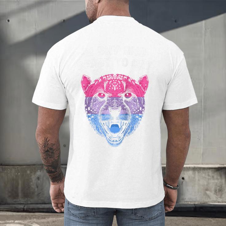 Bi Shy And Ready To Cry Bisexual Introvert Bi Pride Raglan Baseball Tee Men's Back Print T-Shirt Bi Shy And Ready To Cry Bisexual Introvert Bi Pride Raglan Baseball Tee Men's Back Print T-Shirt
