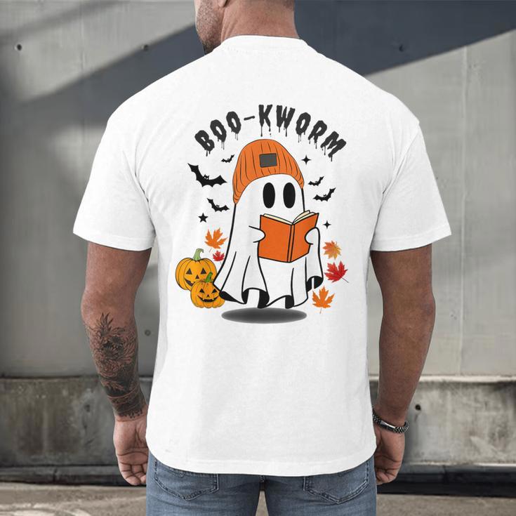 Book Worm Halloween Costume For Book Lovers Men's Back Print T-Shirt