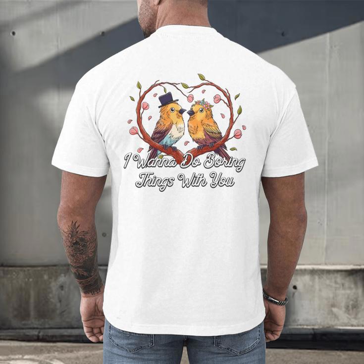 Do Boring Things With You Introvert Couples Antisocial Men's Back Print T-Shirt Do Boring Things With You Introvert Couples Antisocial Men's Back Print T-Shirt