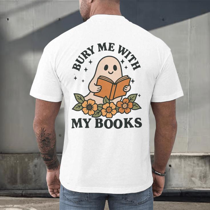 Bury Me With My Books Ghost Tee Men's Back Print T-Shirt