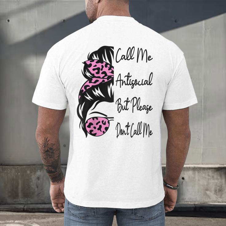 Call Me Antisocial But Please Don't Call Me Introvert Raglan Baseball Tee Men's Back Print T-Shirt Call Me Antisocial But Please Don't Call Me Introvert Raglan Baseball Tee Men's Back Print T-Shirt