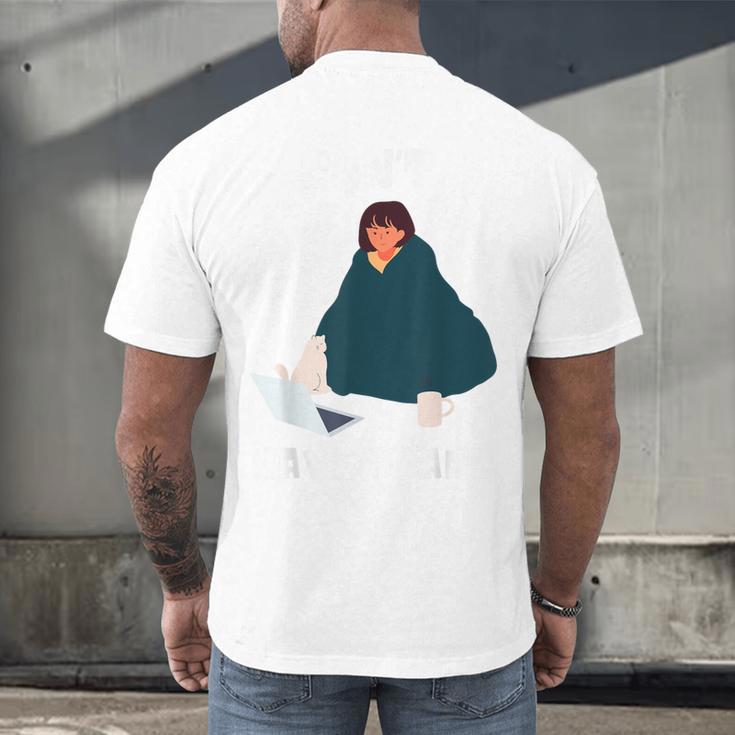 Can't Have Plans Introvert Staying Home Men's Back Print T-Shirt Can't Have Plans Introvert Staying Home Men's Back Print T-Shirt