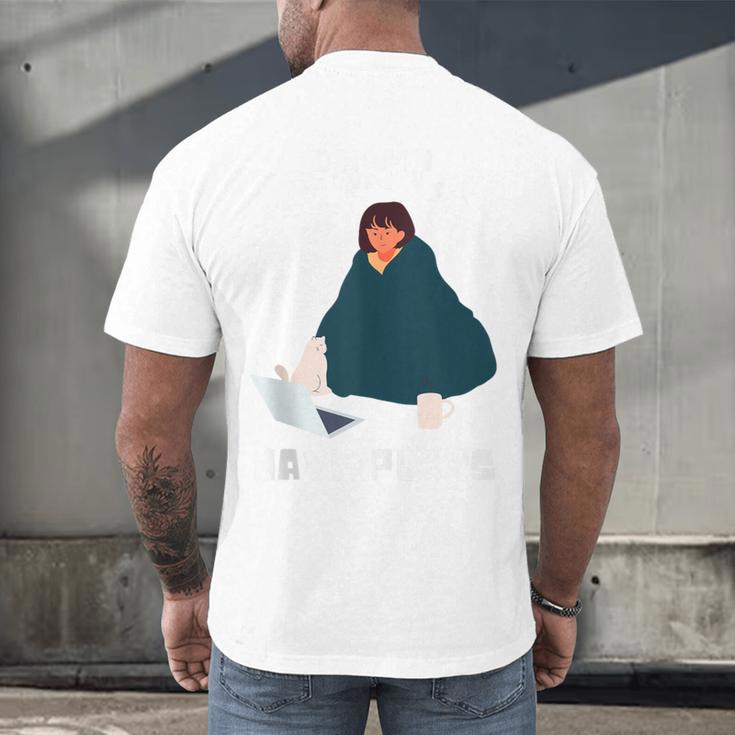 Can't Have Plans Introvert Staying Home Men's Back Print T-Shirt Can't Have Plans Introvert Staying Home Men's Back Print T-Shirt