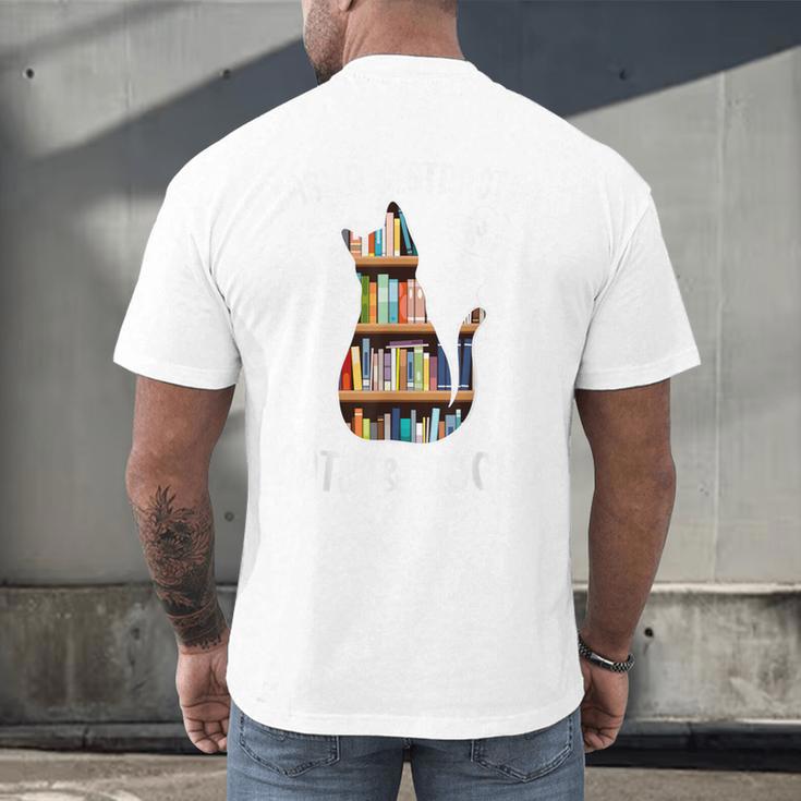 Cat Lover Tee Women Book Lover Reading Librarian Read Men's Back Print T-Shirt Cat Lover Tee Women Book Lover Reading Librarian Read Men's Back Print T-Shirt