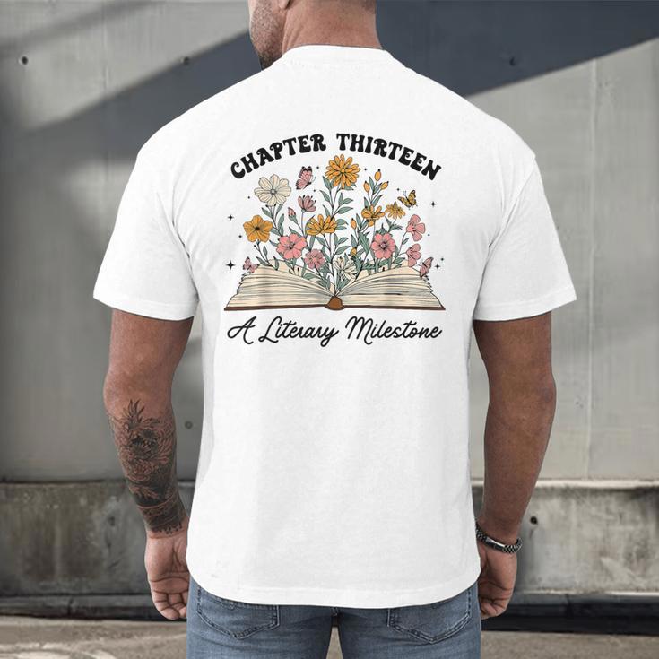 Chapter 13 A Literary Milestone 13th Birthday Book Lovers Men's Back Print T-Shirt
