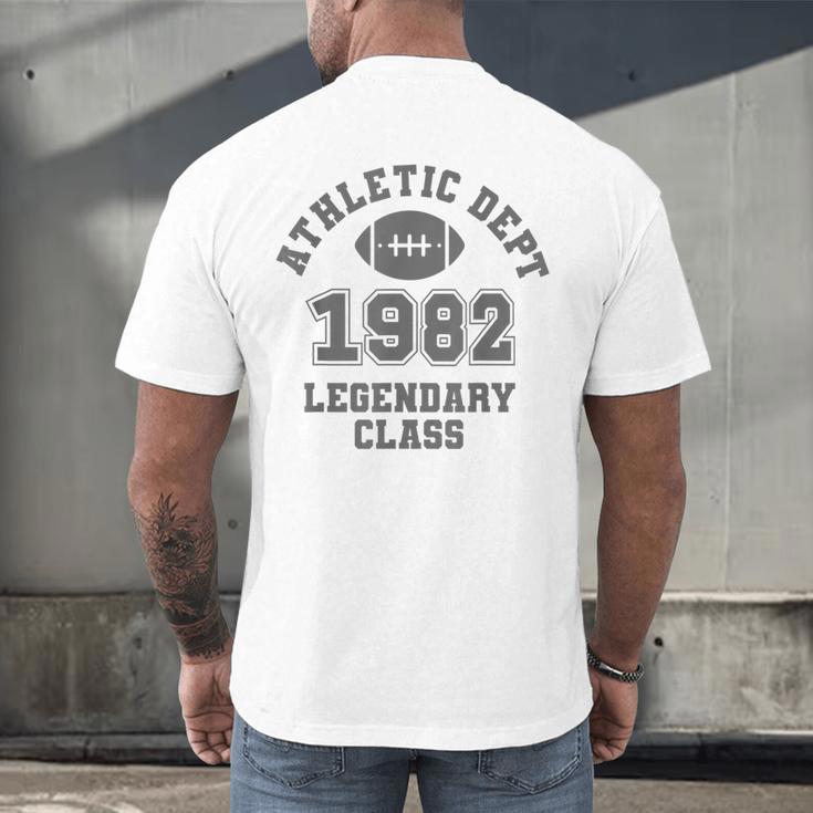 Class Of 1982 Graduation Yr High School Pride Vintage Retro Men's Back Print T-Shirt
