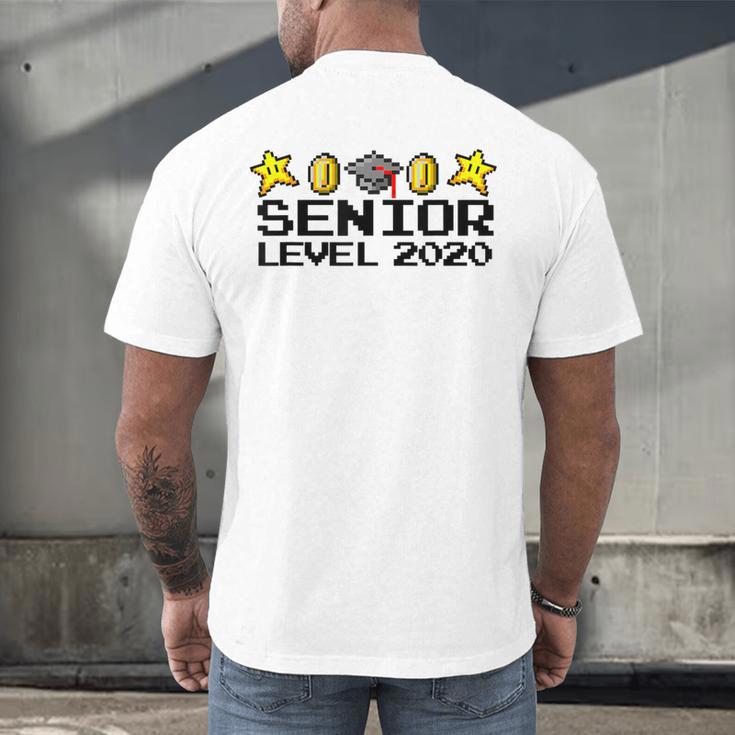 Class Of 2020 Senior Retro Video Game Graduation Gamer Men's Back Print T-Shirt