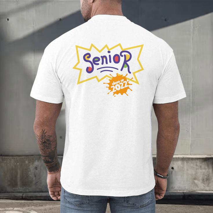 Class Of 2022 Senior Year 90's TV Style Graduation For Grad Men's Back Print T-Shirt