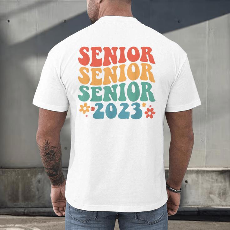 Class Of 2023 Senior 2023 Graduation Retro Seniors Men's Back Print T-Shirt