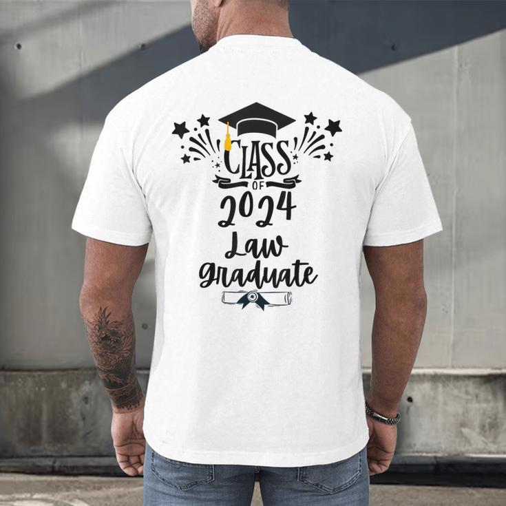 Class Of 2024 Law Graduation 2024 JD Degree Law Graduate Men's Back Print T-Shirt