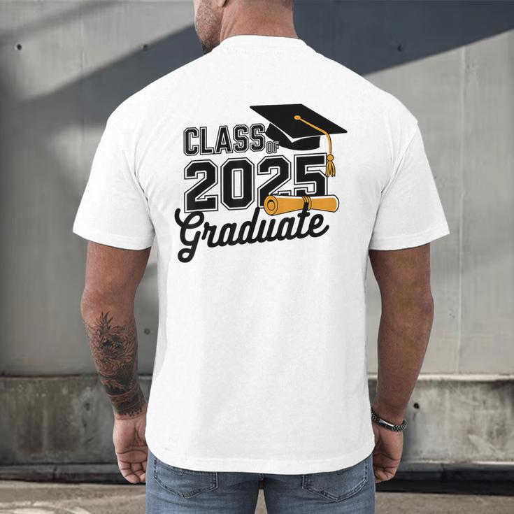 Class Of 2025 Graduate 2025 Graduation Senior 2025 Men's Back Print T-Shirt