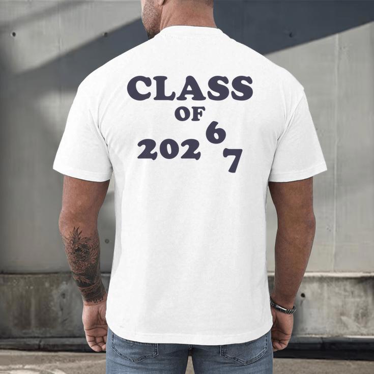 Class Of 2026 Graduation So Done Grade Middle High School Men's Back Print T-Shirt