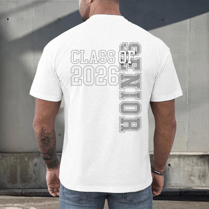 Class Of 2026 Senior 2026 Graduation 2026 Student Kids Men's Back Print T-Shirt