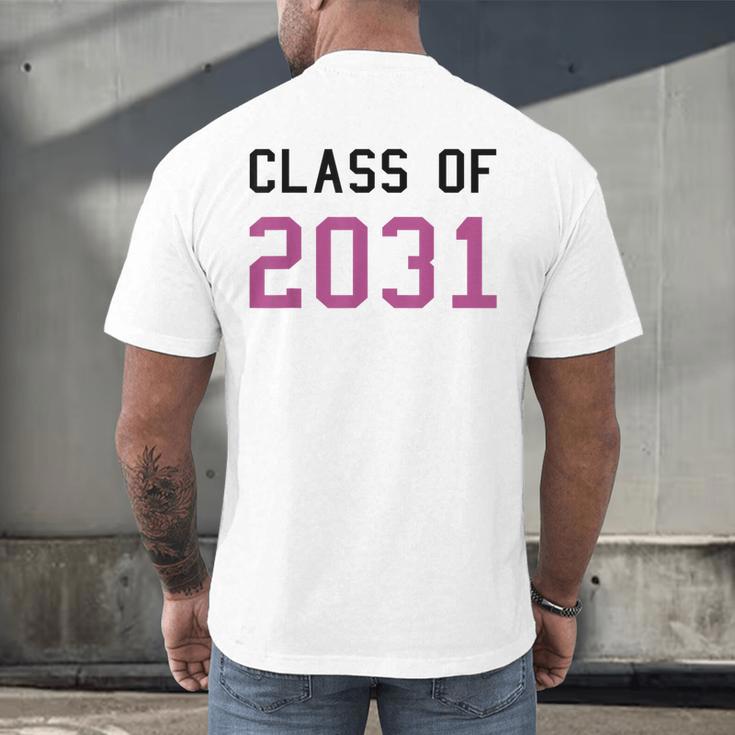 Class Of 2031 Graduation T-Shirt Men's Back Print T-Shirt