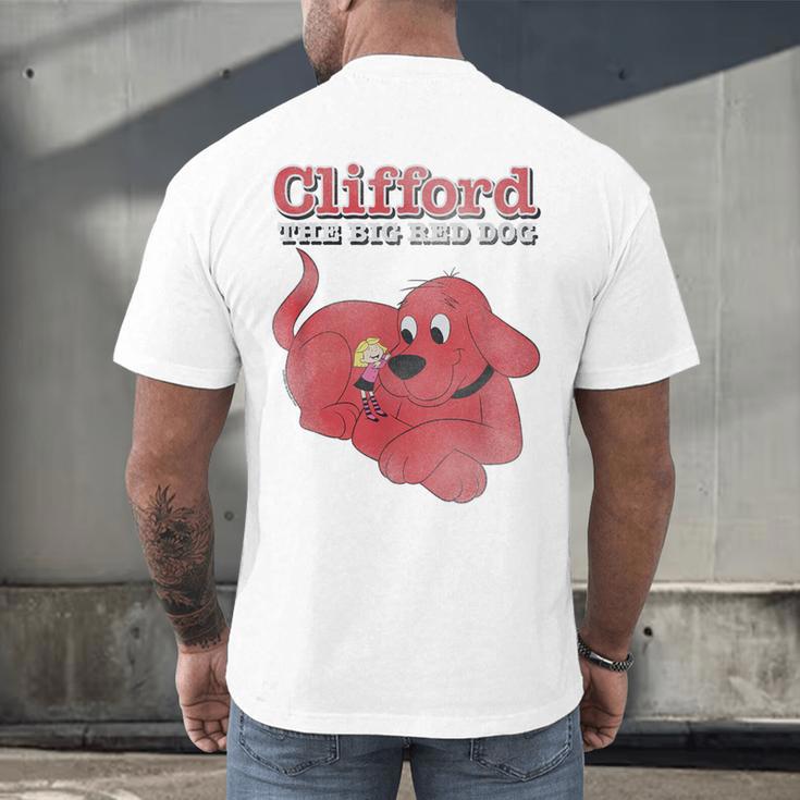 Clifford The Big Red Dog Clifford And Emily Book Cover Men's Back Print T-Shirt