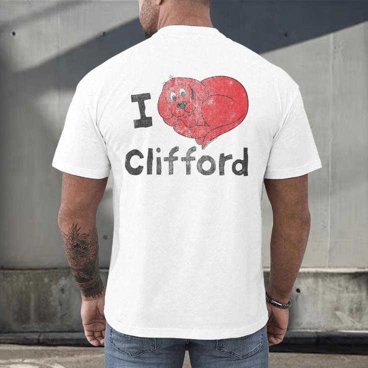 Clifford The Big Red Dog I Heart Clifford Childrens Books Men's Back Print T-Shirt