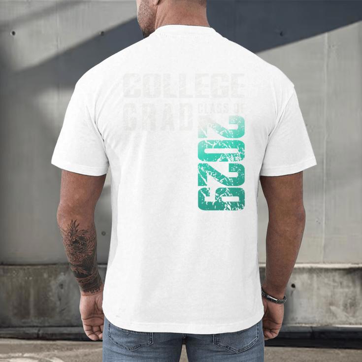 College Grad Class Of 2029 Graduation Men's Back Print T-Shirt