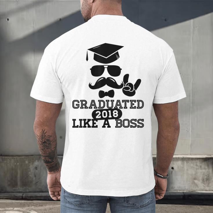 College High School Graduation Grad 2018 Shirt Men's Back Print T-Shirt