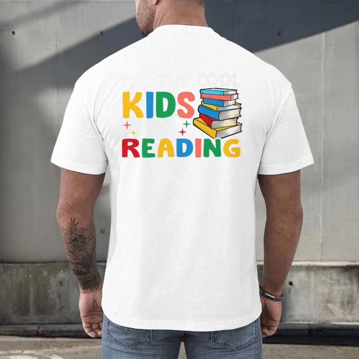 All The-Cool Kids Are Reading Teacher Book Lover Librarian Premium Men's Back Print T-Shirt All The-Cool Kids Are Reading Teacher Book Lover Librarian Premium Men's Back Print T-Shirt