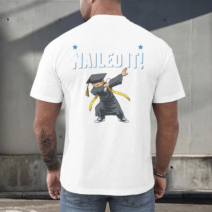 Dabbing Graduation Class Of 2025 Boy Kindergarten Nailed It Men's Back Print T-Shirt