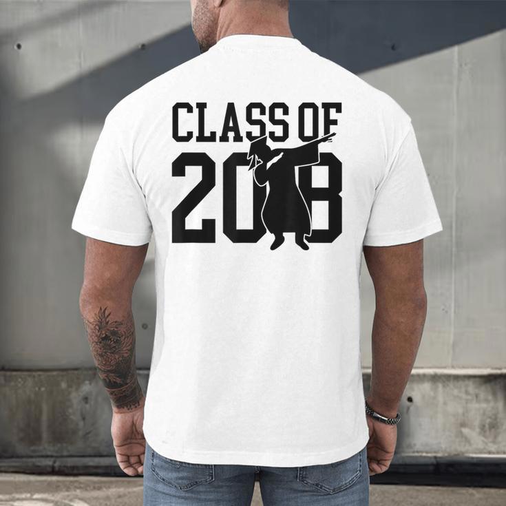 Dabbing Graduation Shirt Class Of 2018 Men's Back Print T-Shirt