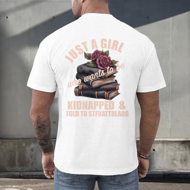 Dark Romance Women Told To STFUATTDLAGG Smutt Book Merch Premium Men's Back Print T-Shirt Dark Romance Women Told To STFUATTDLAGG Smutt Book Merch Premium Men's Back Print T-Shirt