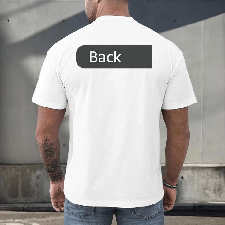 Dear Person Behind Me If You Can Read This Introvert Men's Back Print T-Shirt