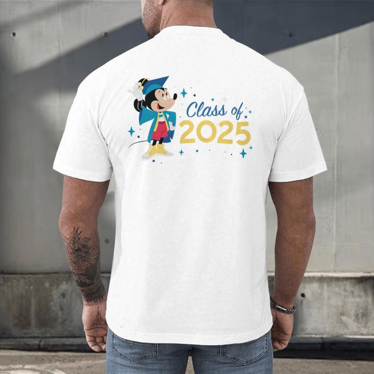 Disney Mickey Mouse Cap & Gown '25 Graduation Class Of 2025 Premium Tri-Blend Men's Back Print T-Shirt