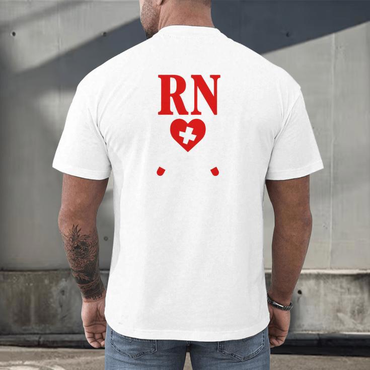 Earned It For Nurse Graduation Or RN LPN Nursing School Grad Men's Back Print T-Shirt