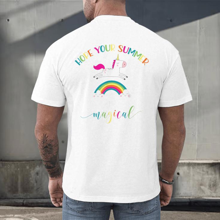 End Of Year Teacher Last Day Of School Graduation Men's Back Print T-Shirt