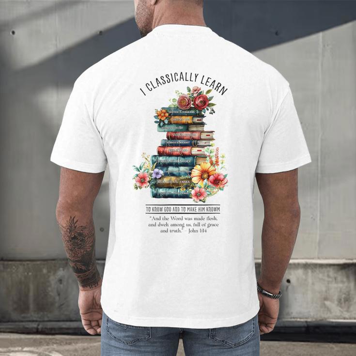 Essentials Classical Conversations CC Tutor Books Men's Back Print T-Shirt