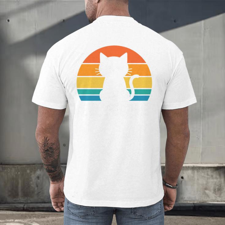 Ew People Cat Anti Social Introvert Premium Tri-Blend Men's Back Print T-Shirt