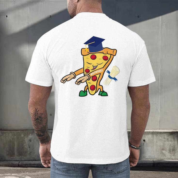 Flossing Pizza Dairy OIT For Dairy OIT Graduation Men's Back Print T-Shirt