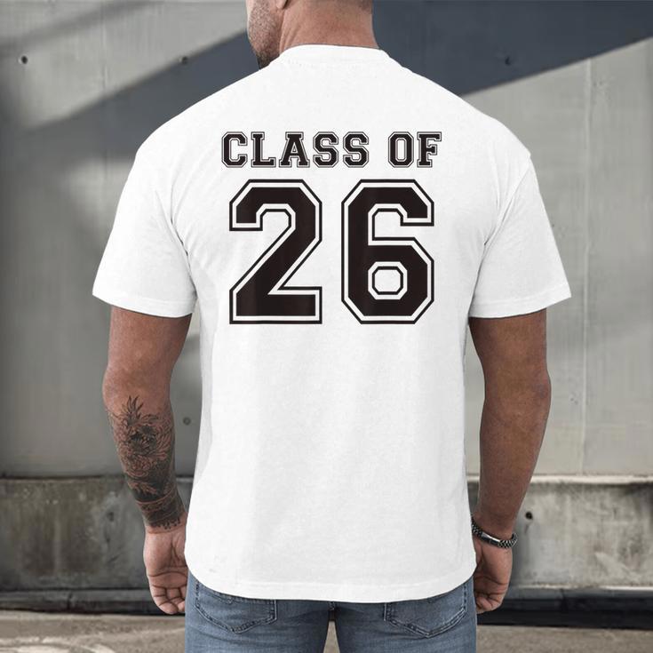 Freshman Class Of 2026 High School Senior Graduation Men's Back Print T-Shirt