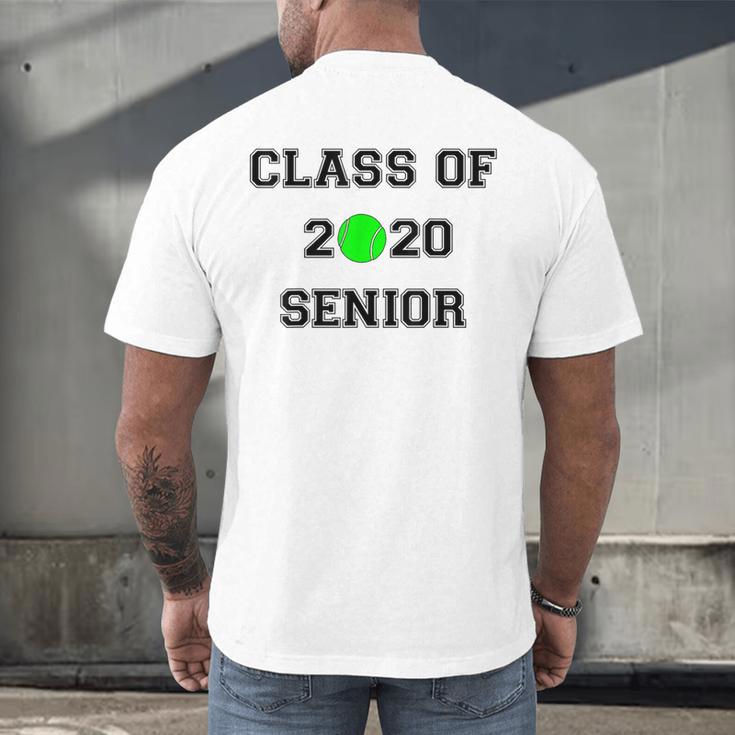 FUN CLASS OF 2020 SENIOR TENNIS GRADUATION GIFT SHIRT Men's Back Print T-Shirt
