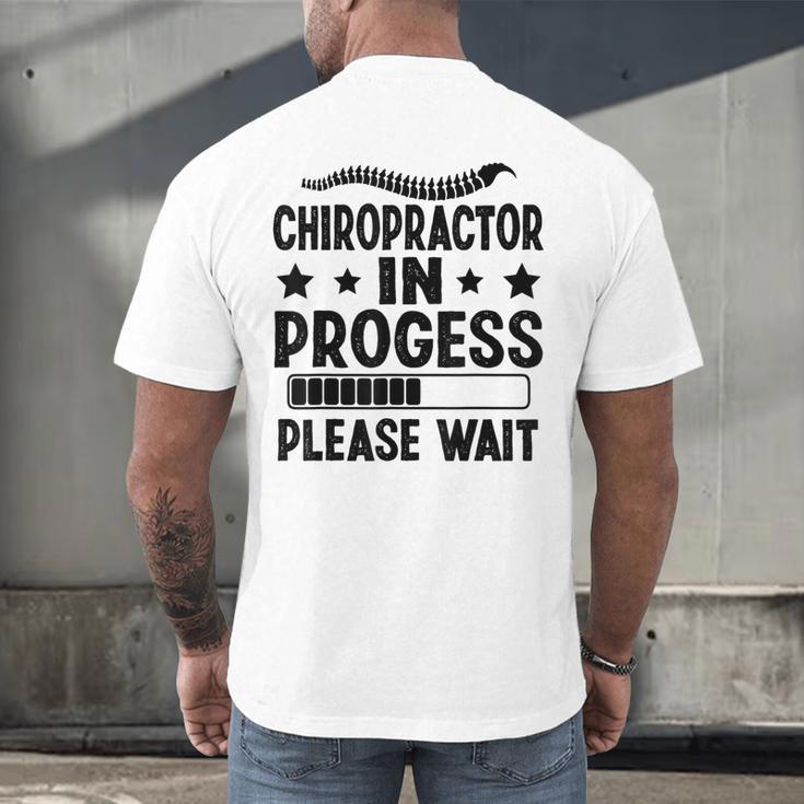 Future Chiropractor Graduation Chiropractic Student Graduate Men's Back Print T-Shirt