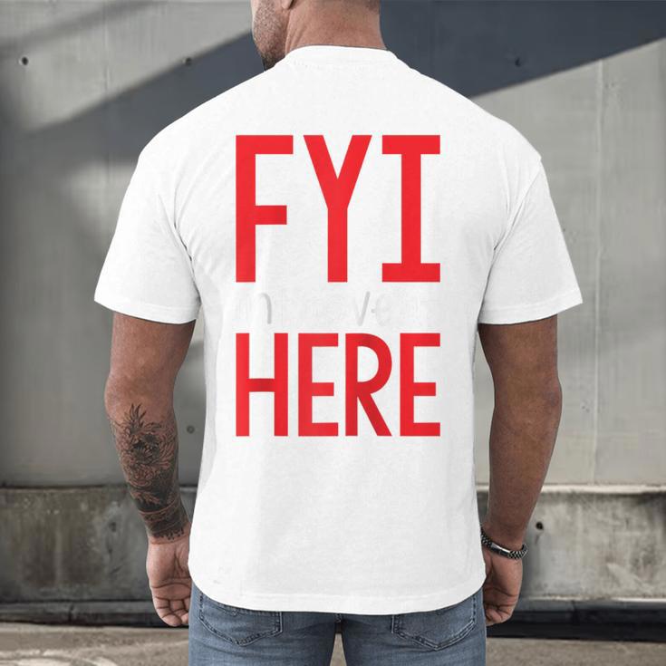 Fyi Introvert Here Raglan Baseball Tee Men's Back Print T-Shirt Fyi Introvert Here Raglan Baseball Tee Men's Back Print T-Shirt