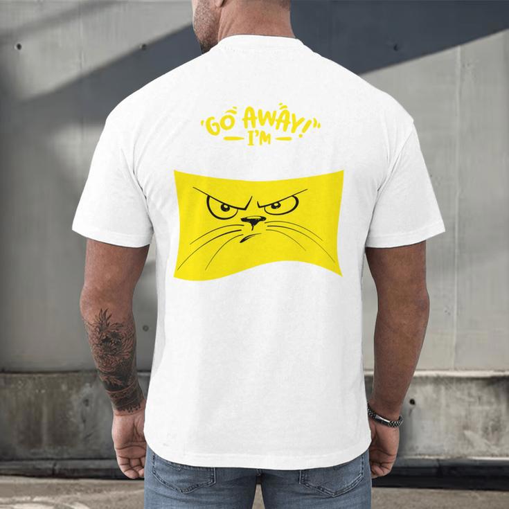 Go Away I'm Introverting Antisocial Shy Introvert Men's Back Print T-Shirt
