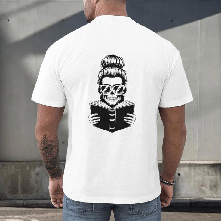 Good Girls Read Bad Books Skeleton Men's Back Print T-Shirt Good Girls Read Bad Books Skeleton Men's Back Print T-Shirt