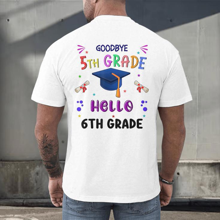 Goodbye 5th Grade Graduation 2025 6th Grade Graduate Kids Men's Back Print T-Shirt
