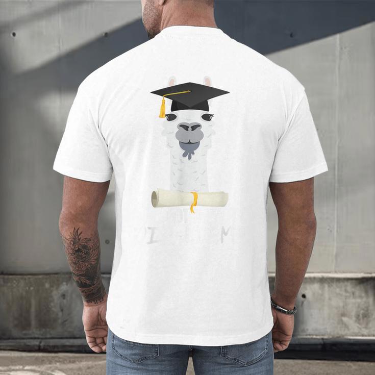 Graduation For Him & Her Got My Dip-Llama Men's Back Print T-Shirt