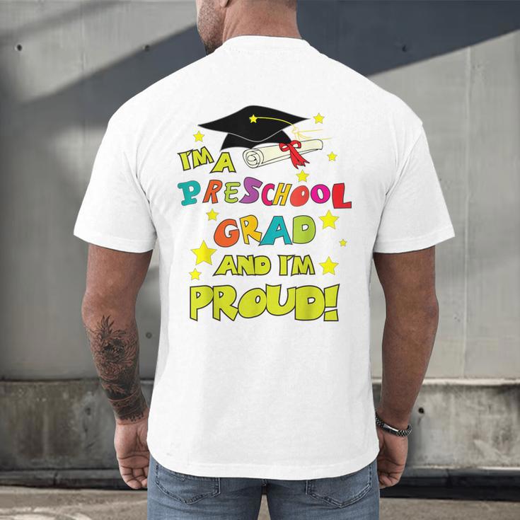 Graduation Class 2018 Cap Gown Shirt Preschool Grad Proud Men's Back Print T-Shirt