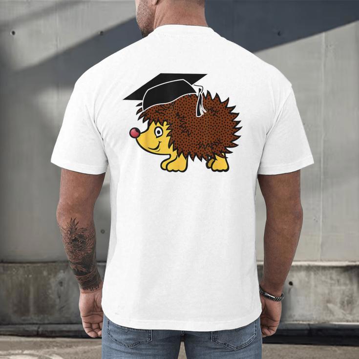 Graduation Hedgehog 2017 Graduate Graduation T-Shirt Men's Back Print T-Shirt
